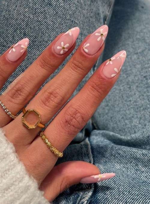 Français avec des fleurs