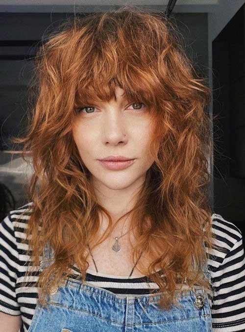 photo tendance coupe de cheveux loup