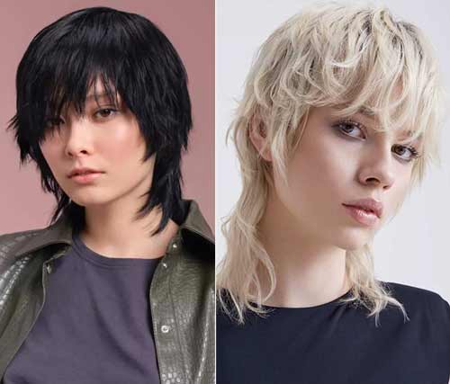 Long Pixie est une forme de coupe de cheveux à la mode - c'est un mélange