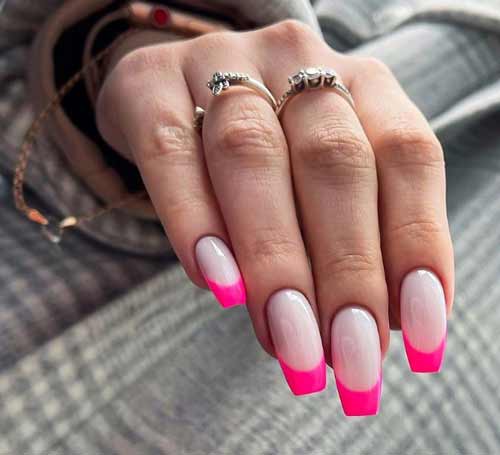 Carré français fuchsia