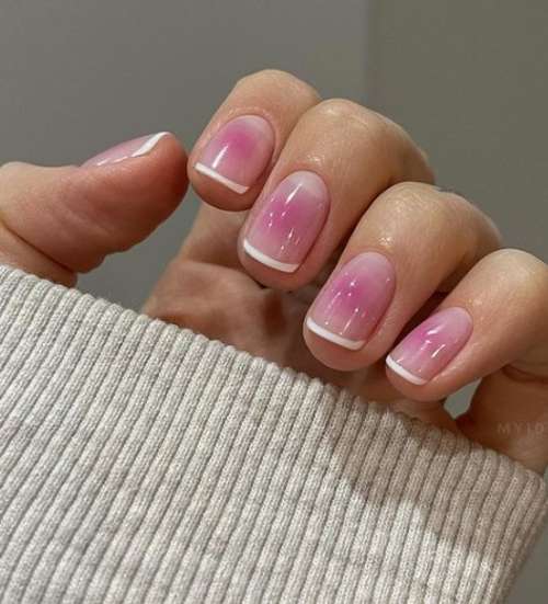 Veste blanche avec blush