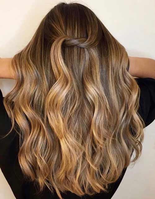 Balayazh sur les cheveux noirs