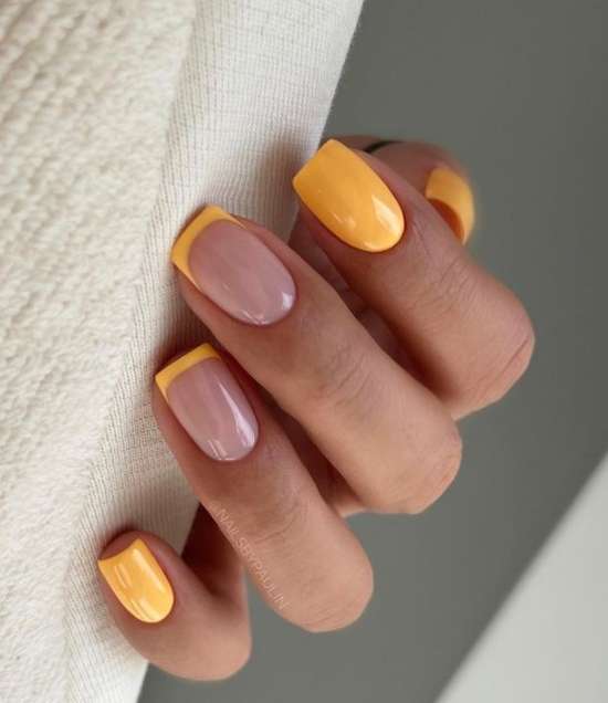 Couleur French ongles courts été