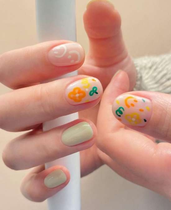 Ongles dessins d'été