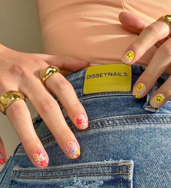 Manucure jeunesse pour ongles courts été