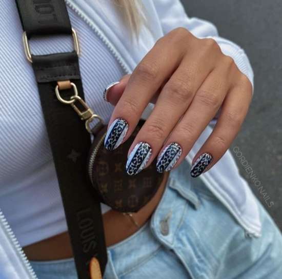 Conception de manucure jeunesse élégante ongles courts