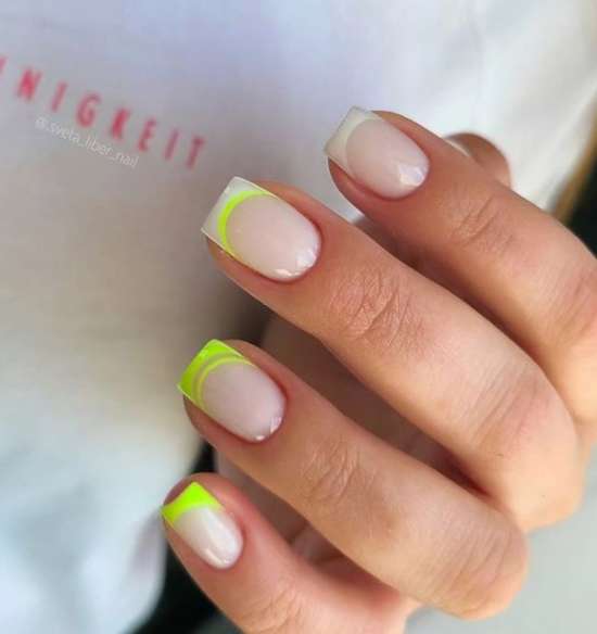 Manucure été 2023 pour ongles courts: design, photo