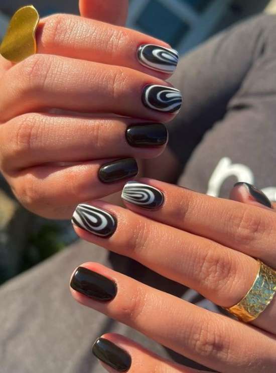 Manucure été 2023 pour ongles courts: design, photo