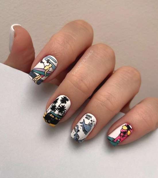 Manucure ongles courts