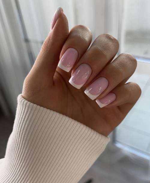 French manucure blanche