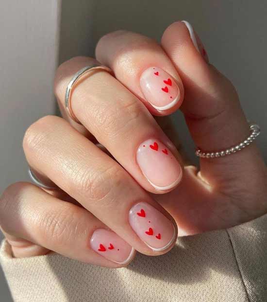 French manucure blanche