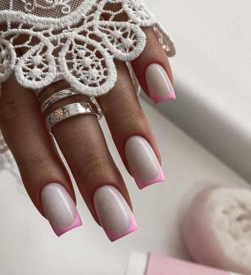 bouts d'ongles roses