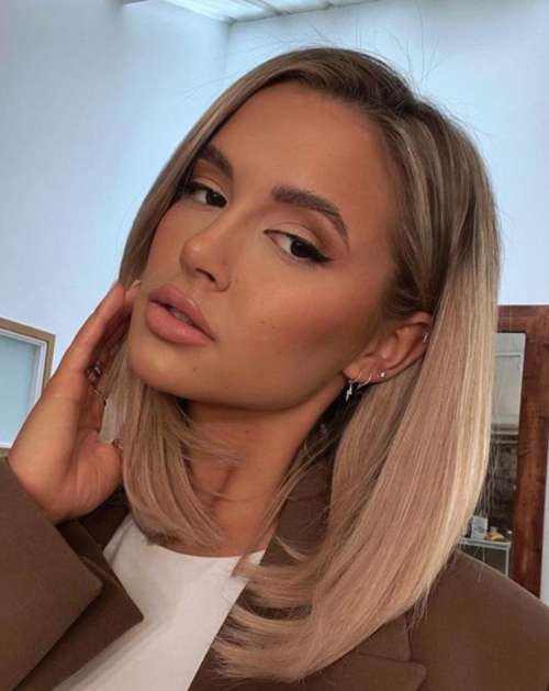 Beau caret sans frange