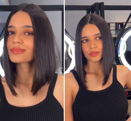 Bob asymétrique allongé