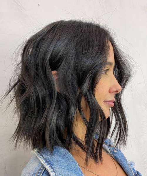 Coupe de cheveux longue au carré