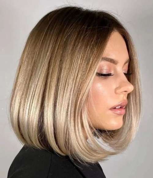 Caret allongé: photos de belles coupes de cheveux 2023