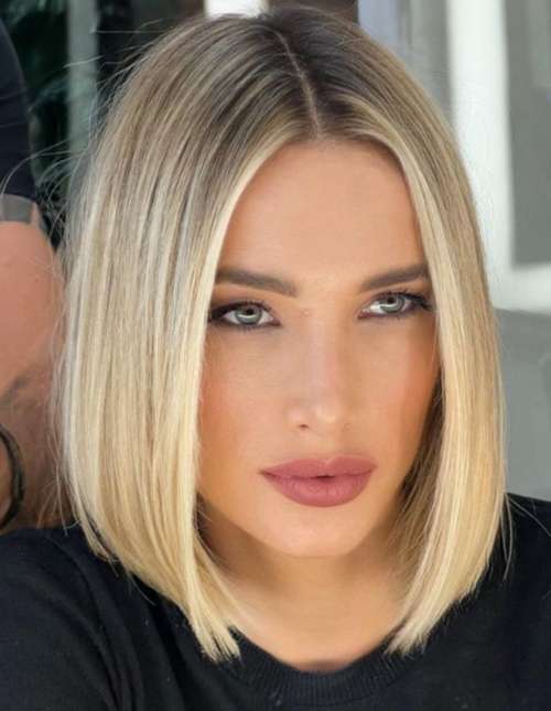 Caret allongé: photos de belles coupes de cheveux 2023