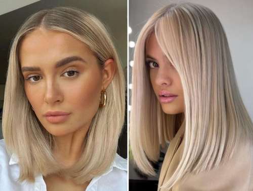 Caret allongé: photos de belles coupes de cheveux 2023