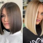 Coupes de cheveux photo caret allongées pour les cheveux mi-longs