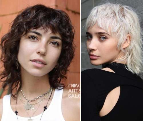 Coupe de cheveux mulet pour cheveux ondulés