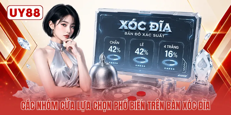 Các nhóm cửa lựa chọn phổ biến trên bàn xóc đĩa