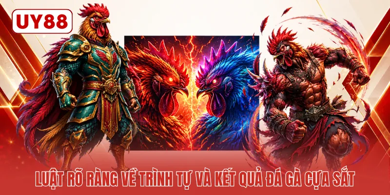 Luật rõ ràng về trình tự và kết quả đá gà cựa sắt